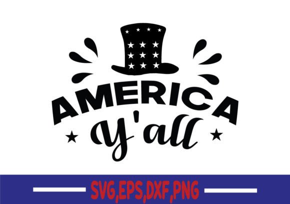 America Y all SVG: A Designer's Take on Patriotic Stitching