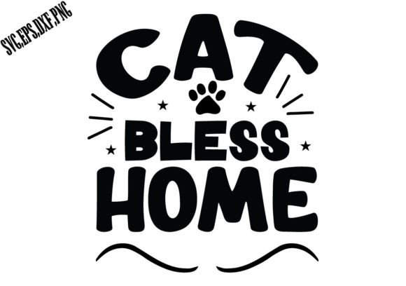 Cat Bless Home SVG: A Designer's Review for Embroidery