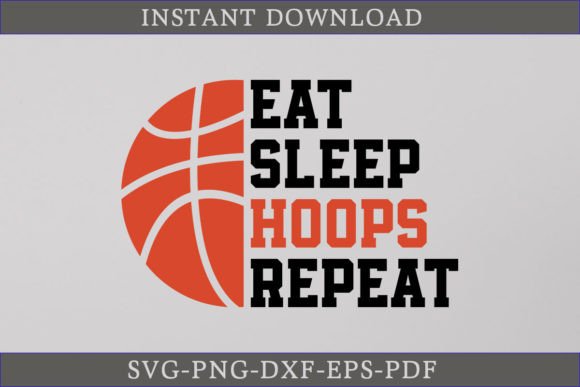 Eat Sleep Hoops Repeat SVG: A Designer's Review