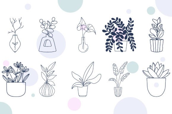 Minimalist Houseplants SVG: A Designer's Review for Embroidery