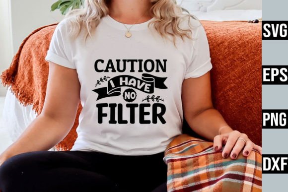 Review: Caution I Have No Filter SVG for Bold Embroidery