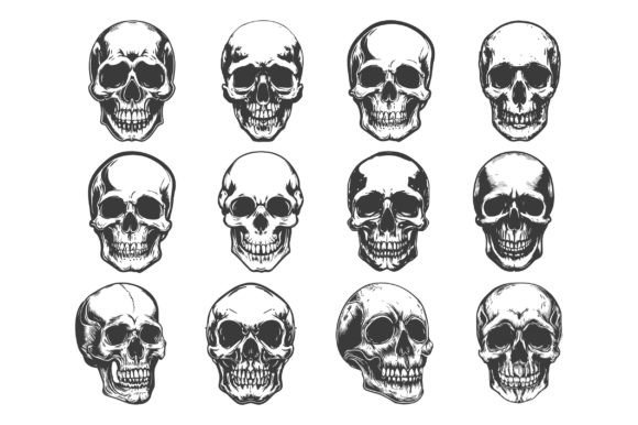 Skull Head Vector SVG Bundle: A Designer's Review